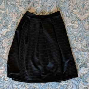 Black midi skirt